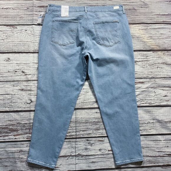 Seven7 Womens Jeans size 20W new nwt $79 Light Wash Denim Metro Skinny x29" b395 - Picture 10 of 12